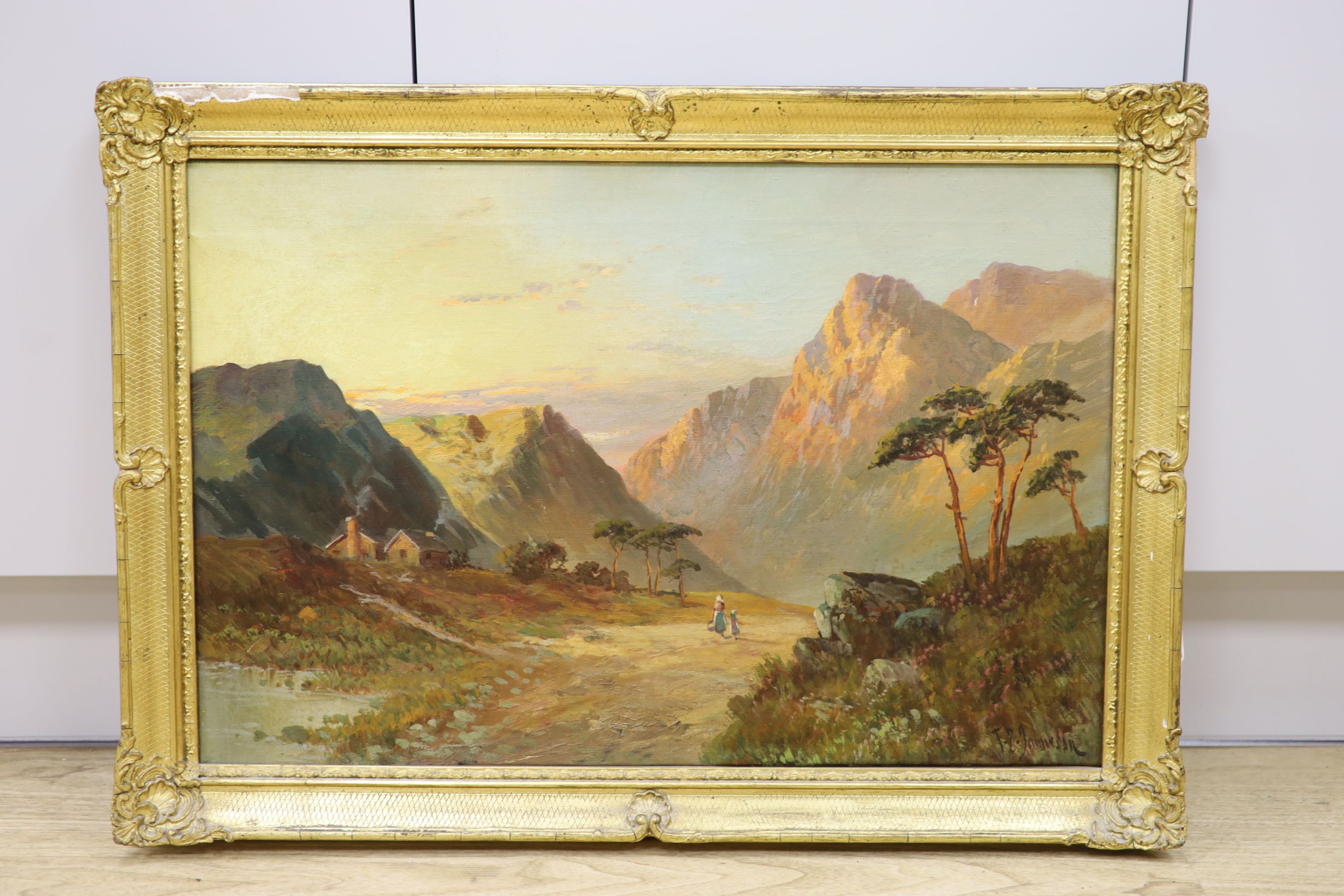 Francis E. Jamieson (1895-1950), oil on canvas, Glencoe, signed, 40 x 60cm